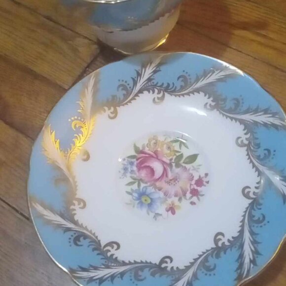 PARAGON! Antique Fine Bone China made in england pattern# E104H cup+saucer Set - Picture 3 of 5